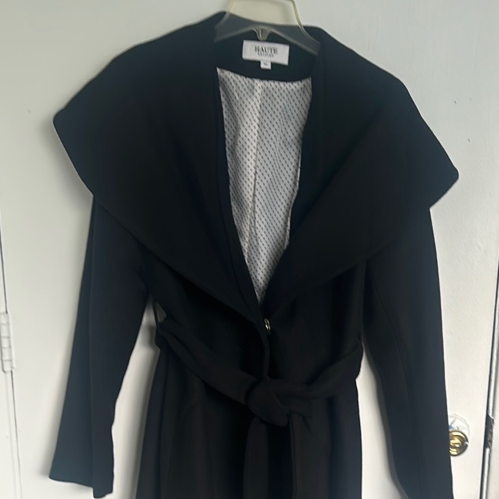 Halogen Black Belted Coat